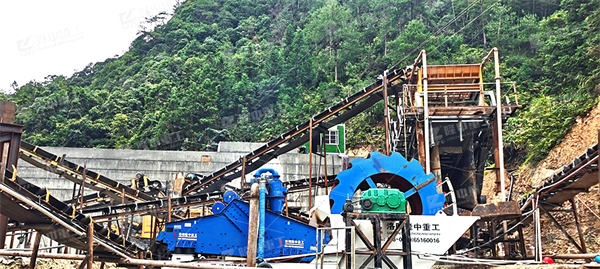 水洗砂生產(chǎn)線方案配置，要求兩月加工六萬噸石料，石子沙子都要
